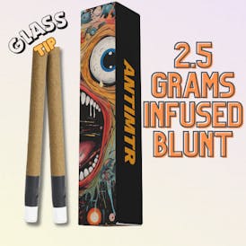 ANTIMTR - Pink Tartz 2.5G Rosin Infused Spiral Tip Blunt