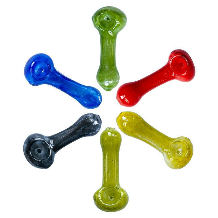 Assorted Frit Glass Pipes Small