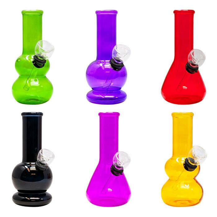 Assorted Glass Mini 5" Bong