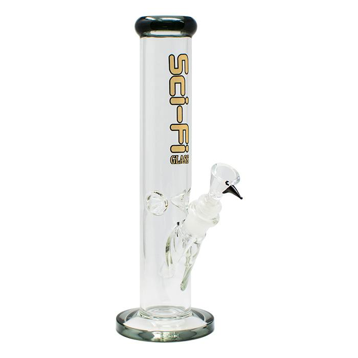 SCI-FI Cylindrical Glass Bong 12"