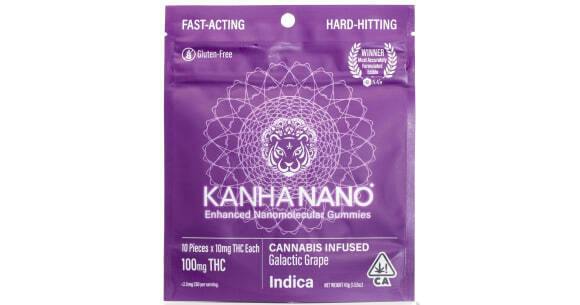 NANO | Galactic Grape Gummies | 100mg | 10ct | 10mg/ea