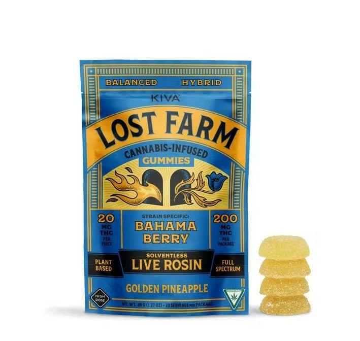 Lost Farm - Live Resin Gummies - Bahama Berry