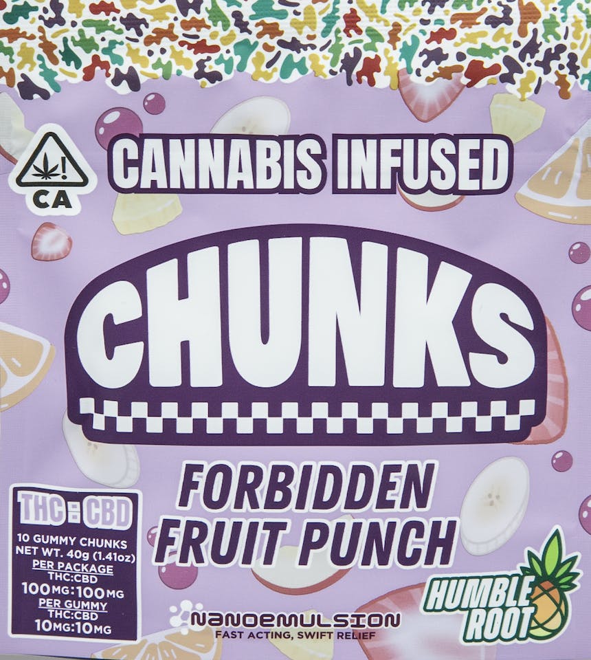 Chunks - Forbidden Fruit Punch THC/CBD Gummies 200mg