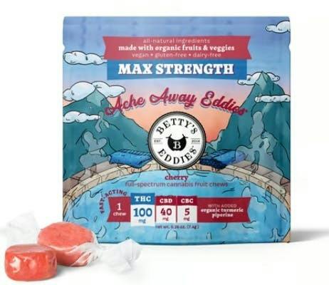 Betty's Eddies Cherry 1:8:20 CBC:CBD:THC Soft Candy 100mg [1pk] Candy