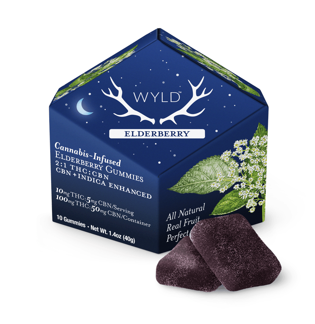 Wyld Elderberry 1:2 CBN:THC Gummy 100mg [10pk] Candy