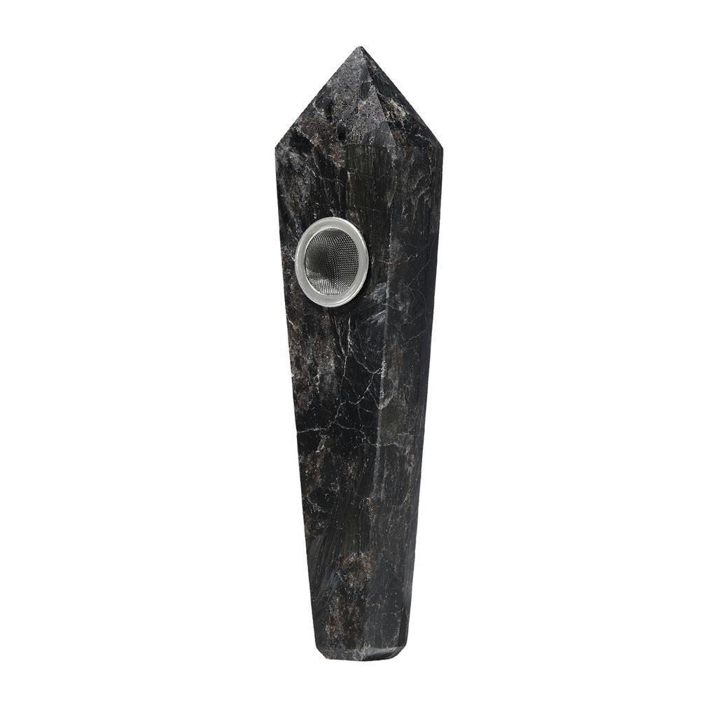 Medusa Gemstone Hand Pipe Astrophyllite
