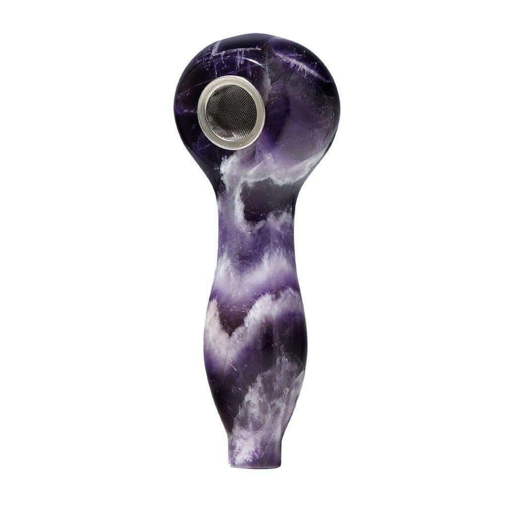 Astral Project Gemstone Spoon Pipe Amethyst
