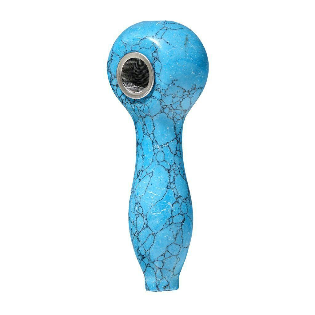 Astral Project Gemstone Spoon Pipe Blue Turquoise