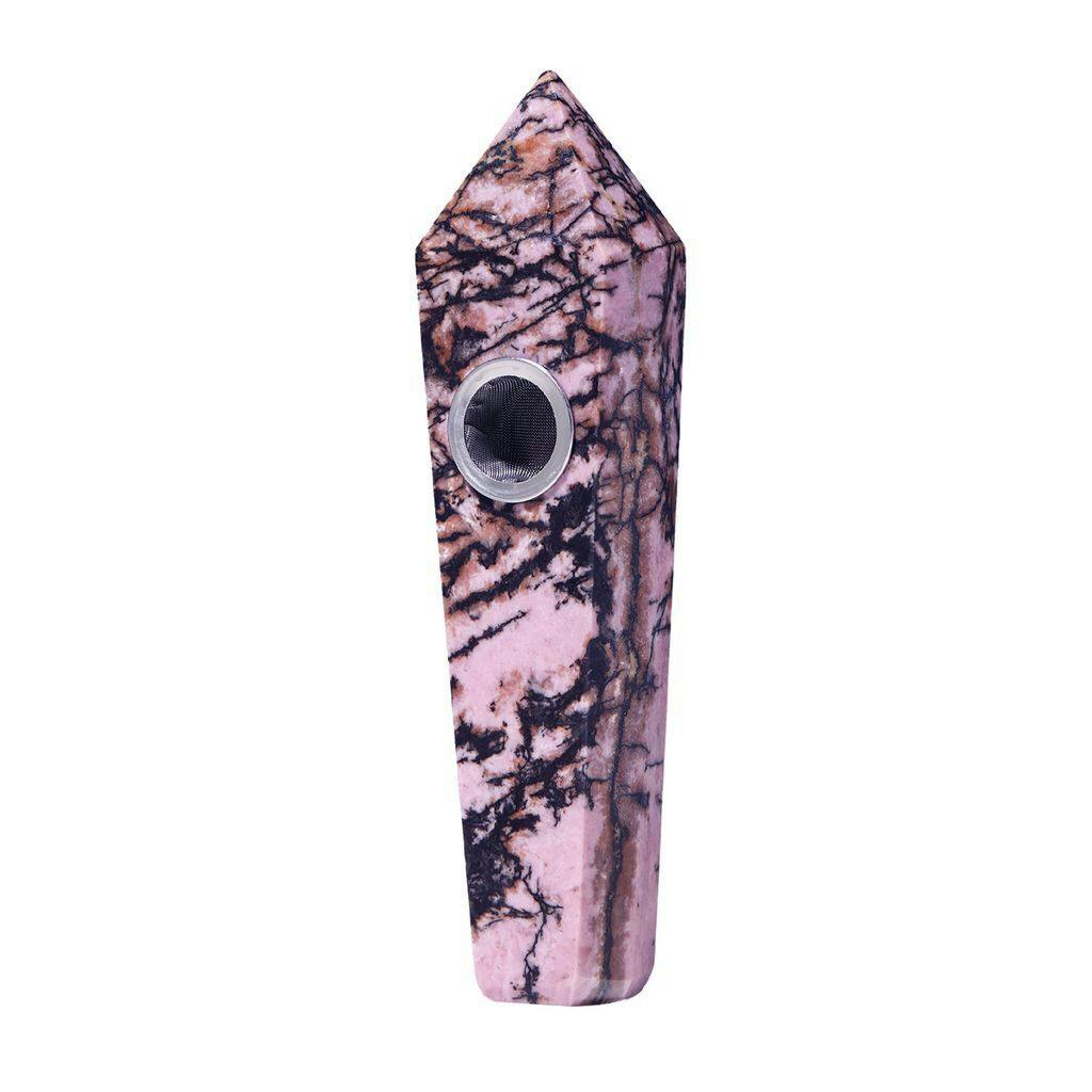Astral Project Gemstone Pipe Rhodonite