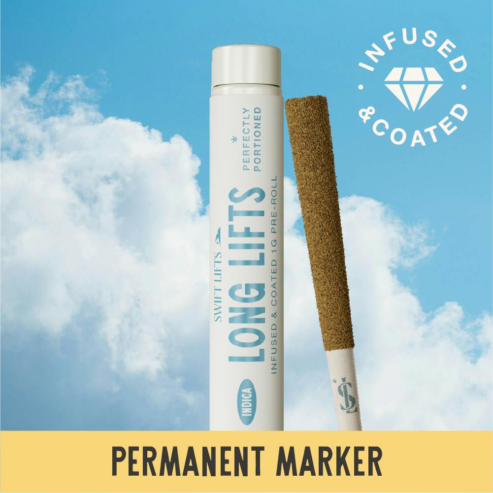 Swift Lifts Long Lift Infused & Coated Permanent Marker Infused Pre-Roll 1g