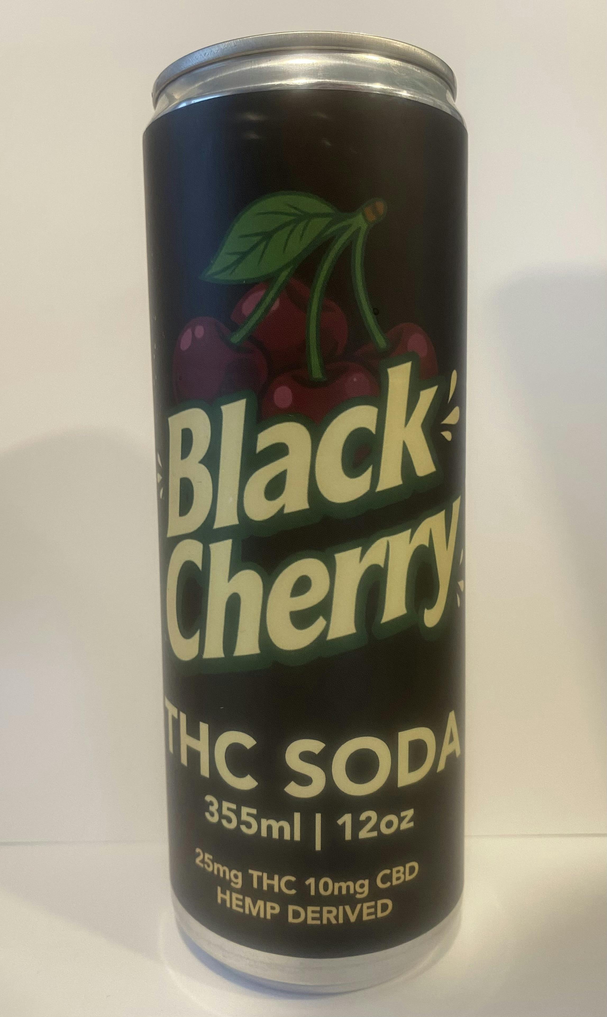 Black Cherry THC Soda - 25mg