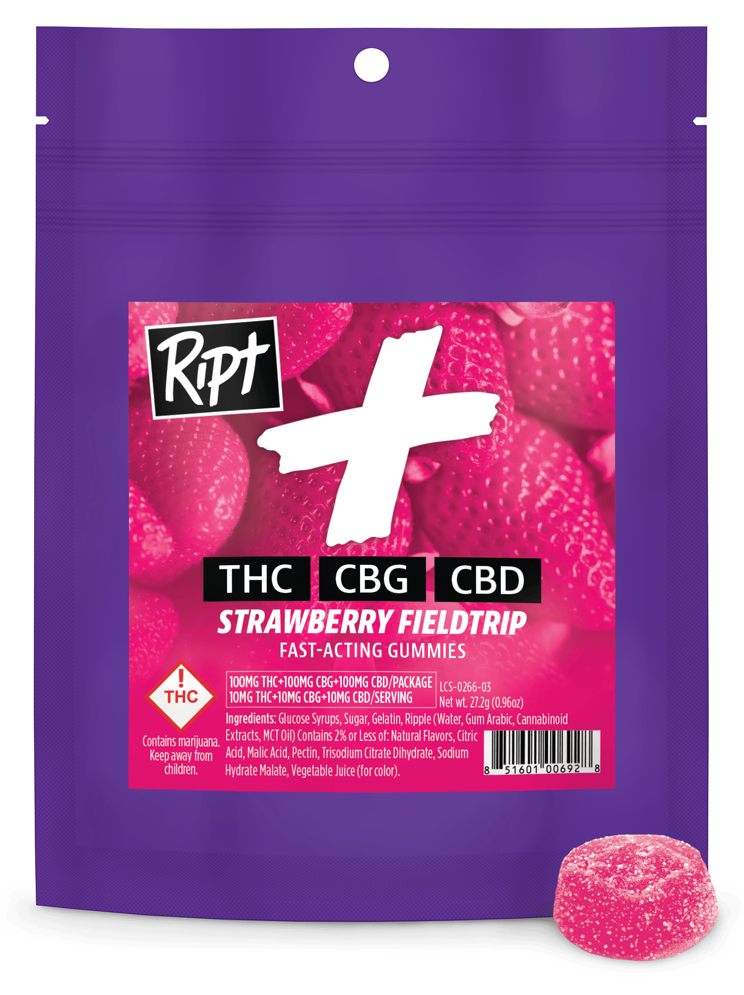 Ripple | Ript Gummies - PLUS Strawberry Fields