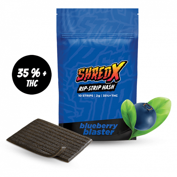 ShredX : Blueberry Blaster Hash Rip Strips - 1g
