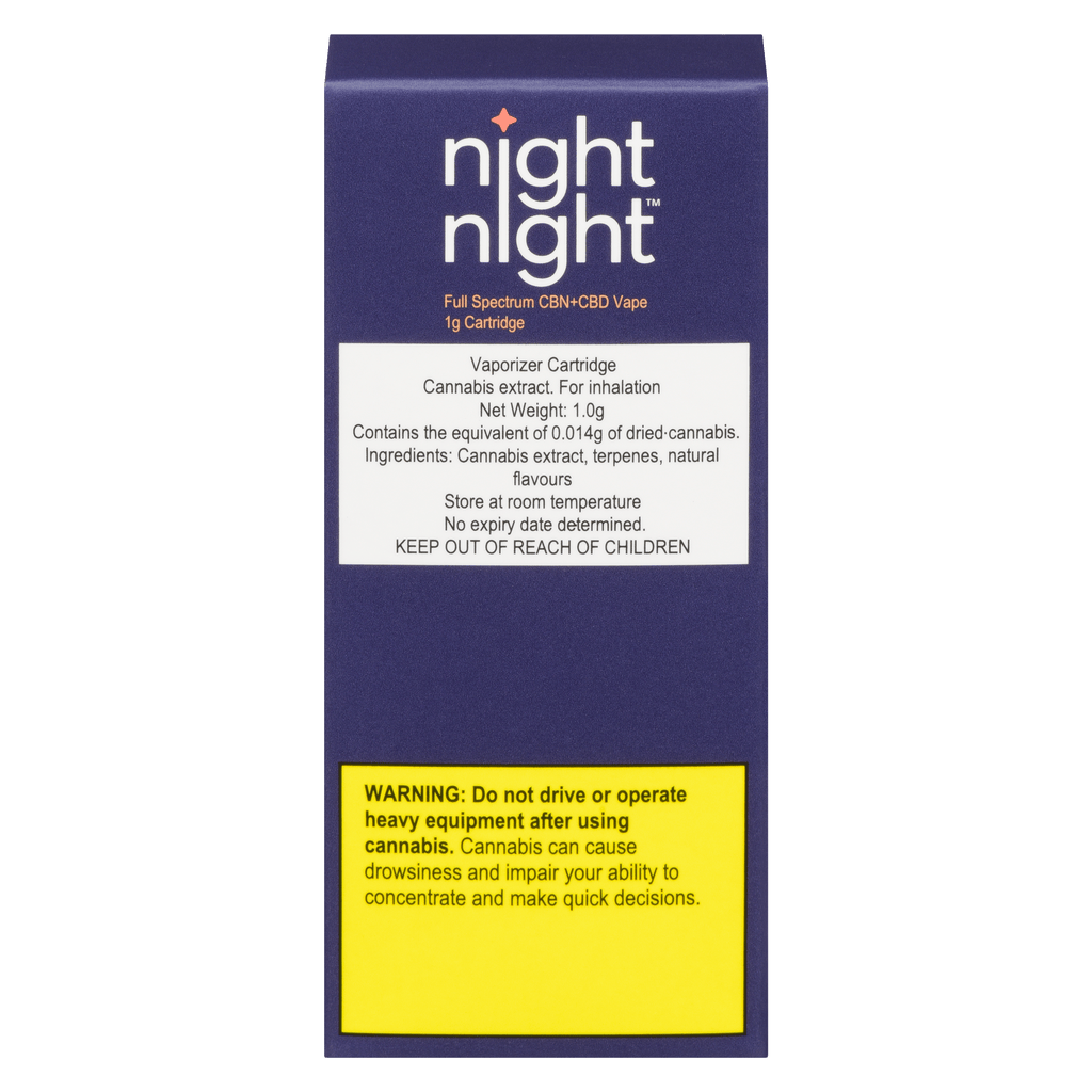 Night Night : FS CBN+CBD Prefilled 510 Cartridge - 1g