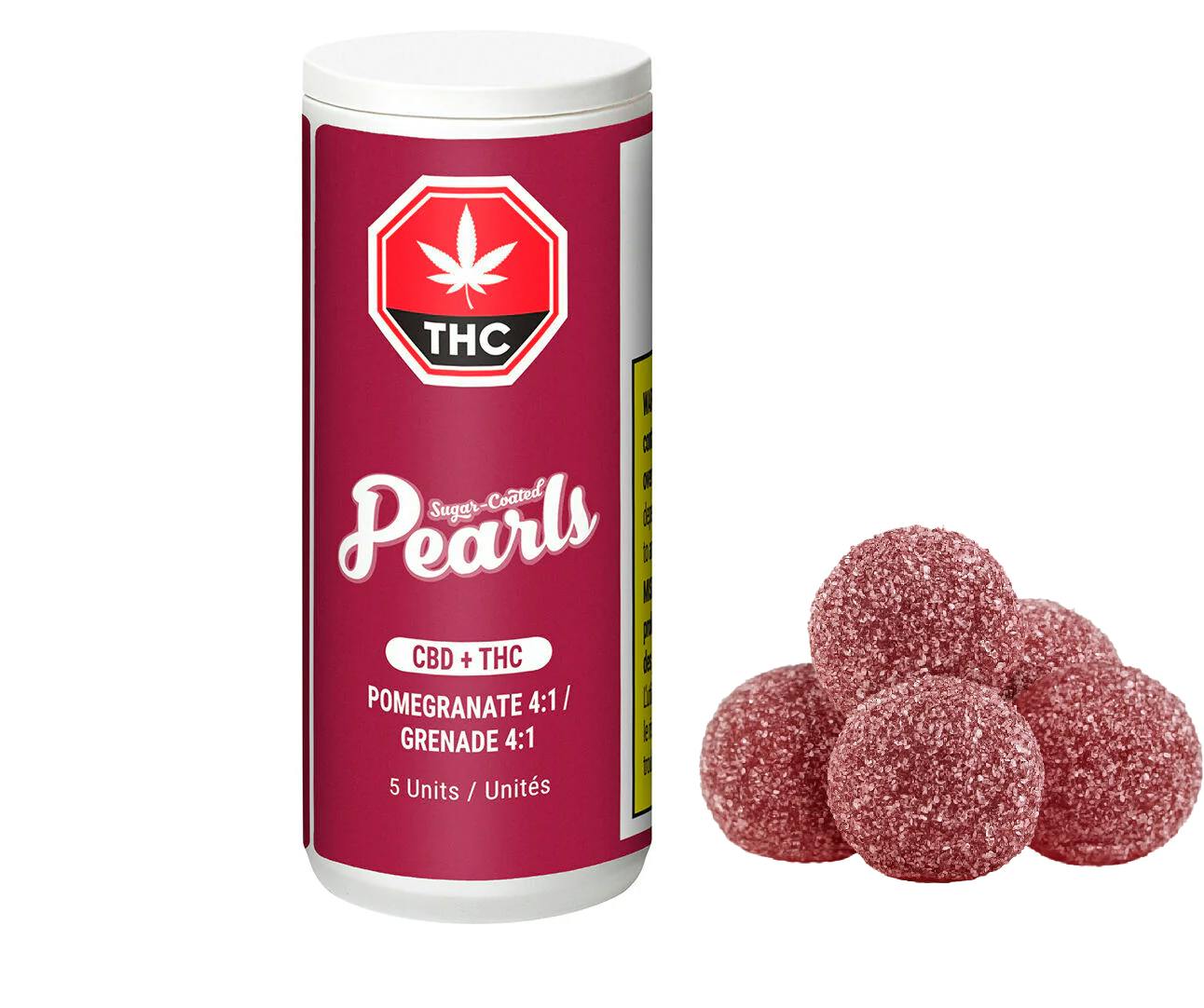 Pearls : Pomegranate 4:1 CBD:THC - 5pcs