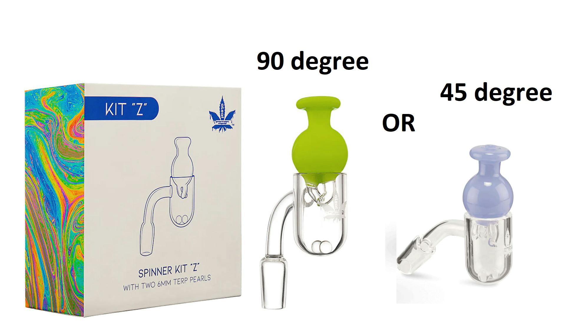 aLeaf Spinner Kit Z- 14mm Male dab banger