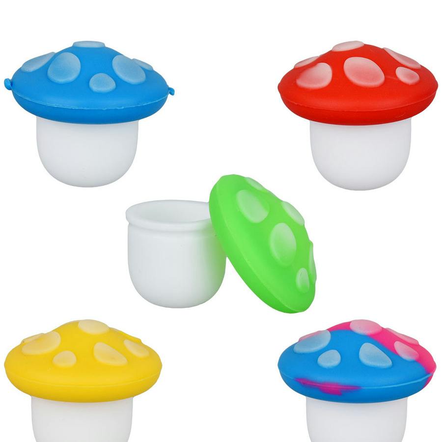 Glow in Dark Mushroom Silicone Concentrate Container