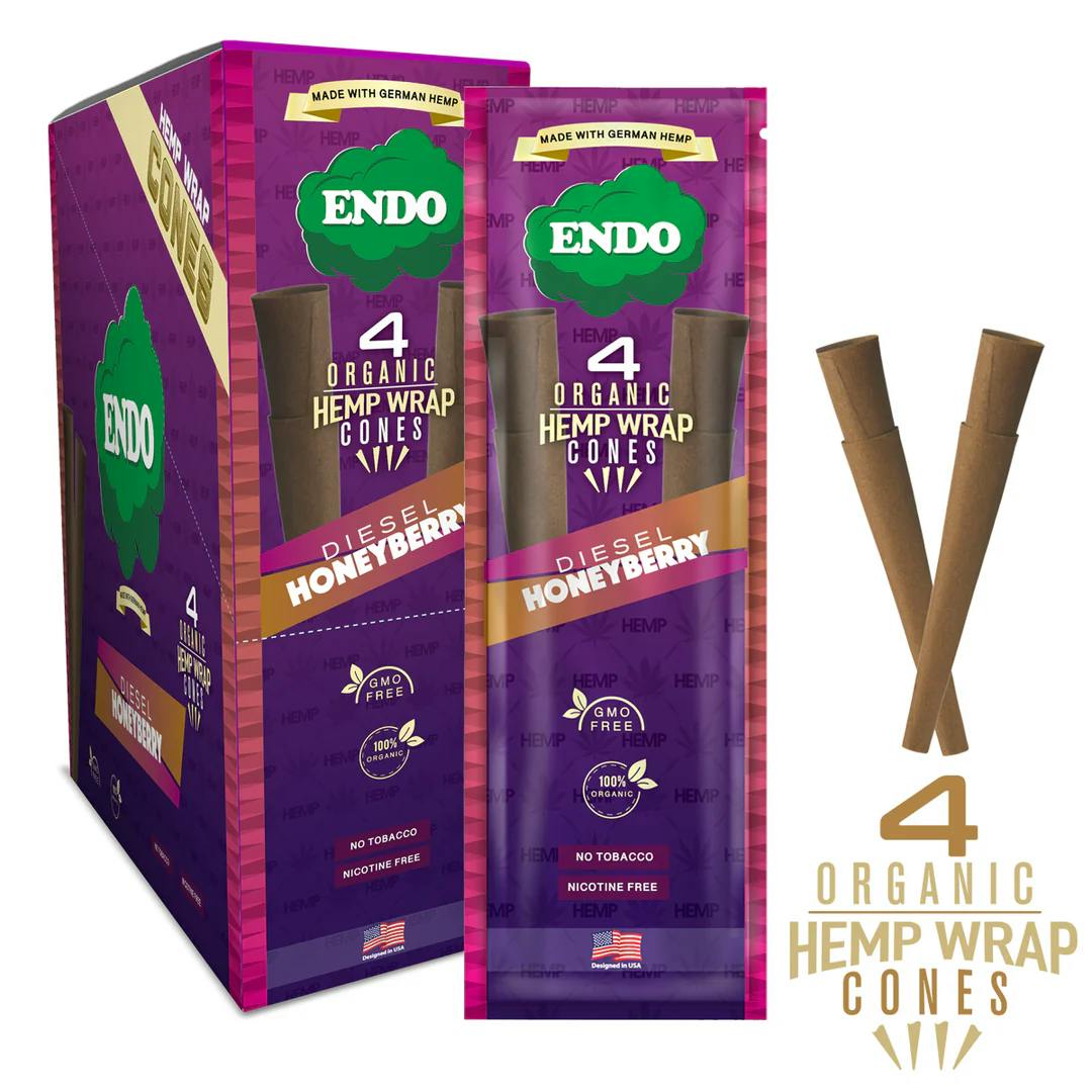 Endo Organic Hemp Cones Diesel Honeyberry - 4ct
