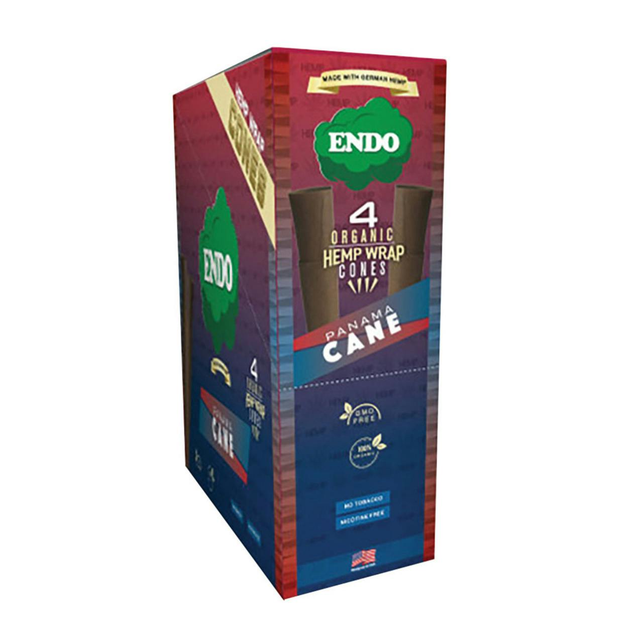 Endo Organic Hemp Blunt Cones Panama Cane- 4ct
