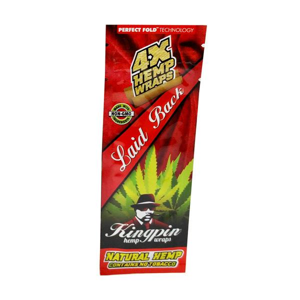 Kingpin : Laid Back Hemp Blunt Wraps - 4Pcs