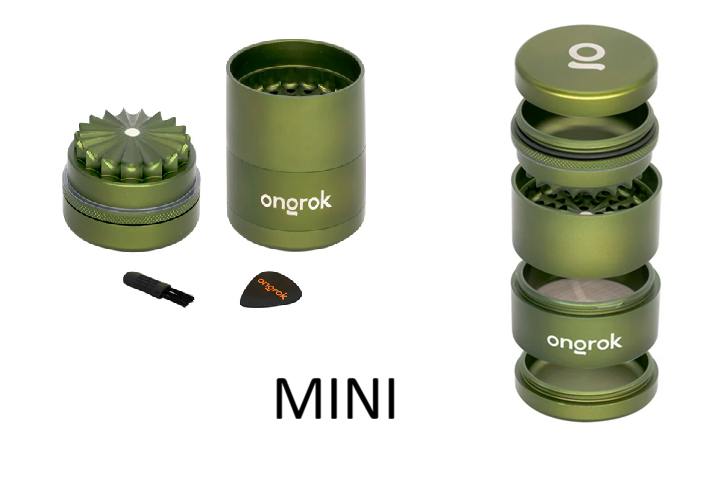 Ongrok - Mini (55mm) Flower Petal Toothless Grinder with Storage
