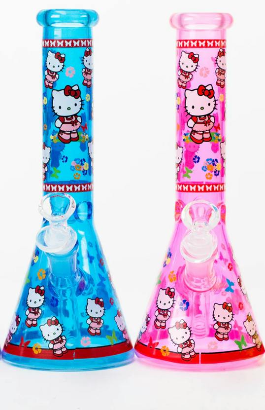 Hello Kitty Glass Bong Water - 10"