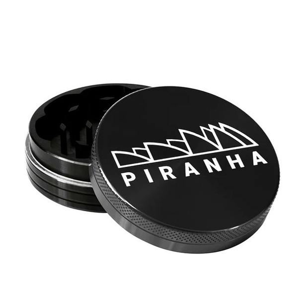 Piranha 2-Piece Grinder 3.5" Black