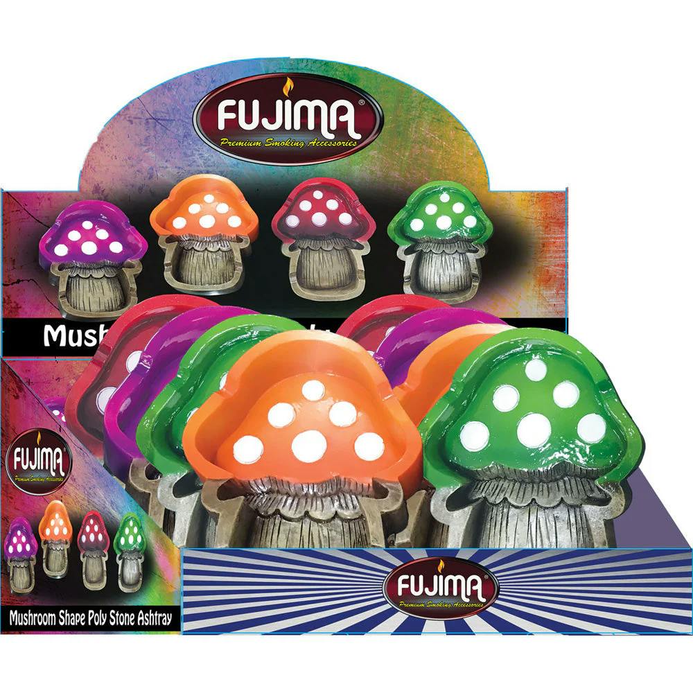 Fujima Polyresin Mushroom Ashtray - 4"x5"
