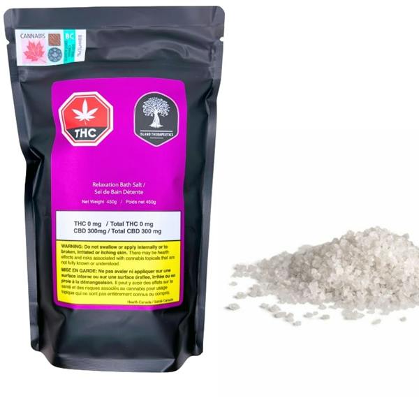 Island Therapeutics : Relaxation Bath Salt - 300mg-CBD.