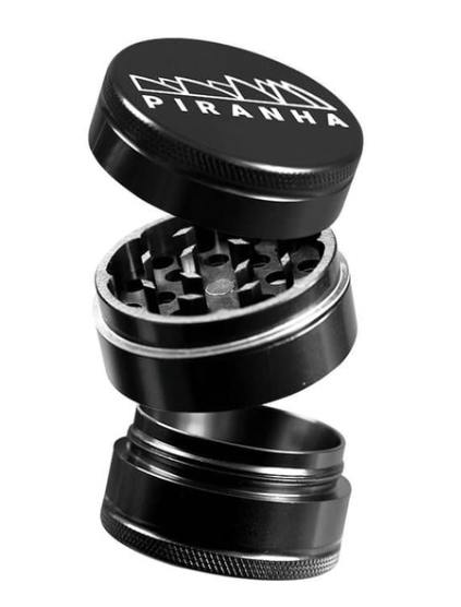Piranha : Grinder 3-Piece with Storage 2.0 - Black