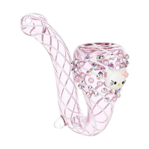 Greetings Kitty Sherlock Glass Pipe - 5.25"