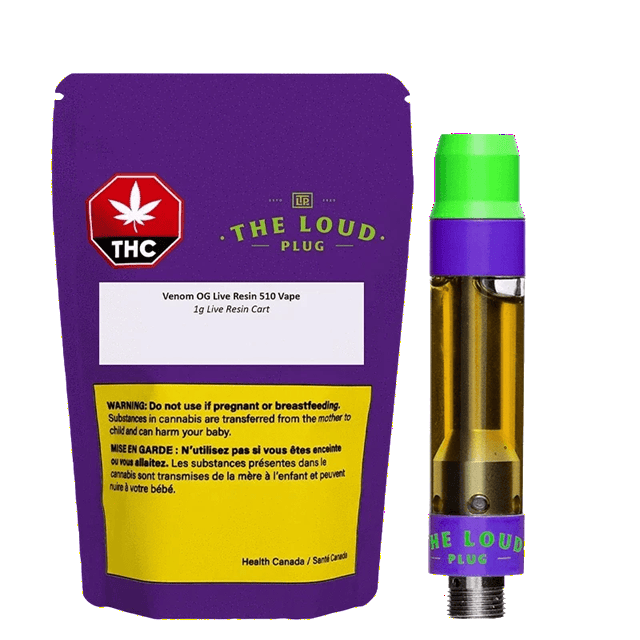 The Loud Plug : Venom OG Live Resin Vape Cartridge - 1g
