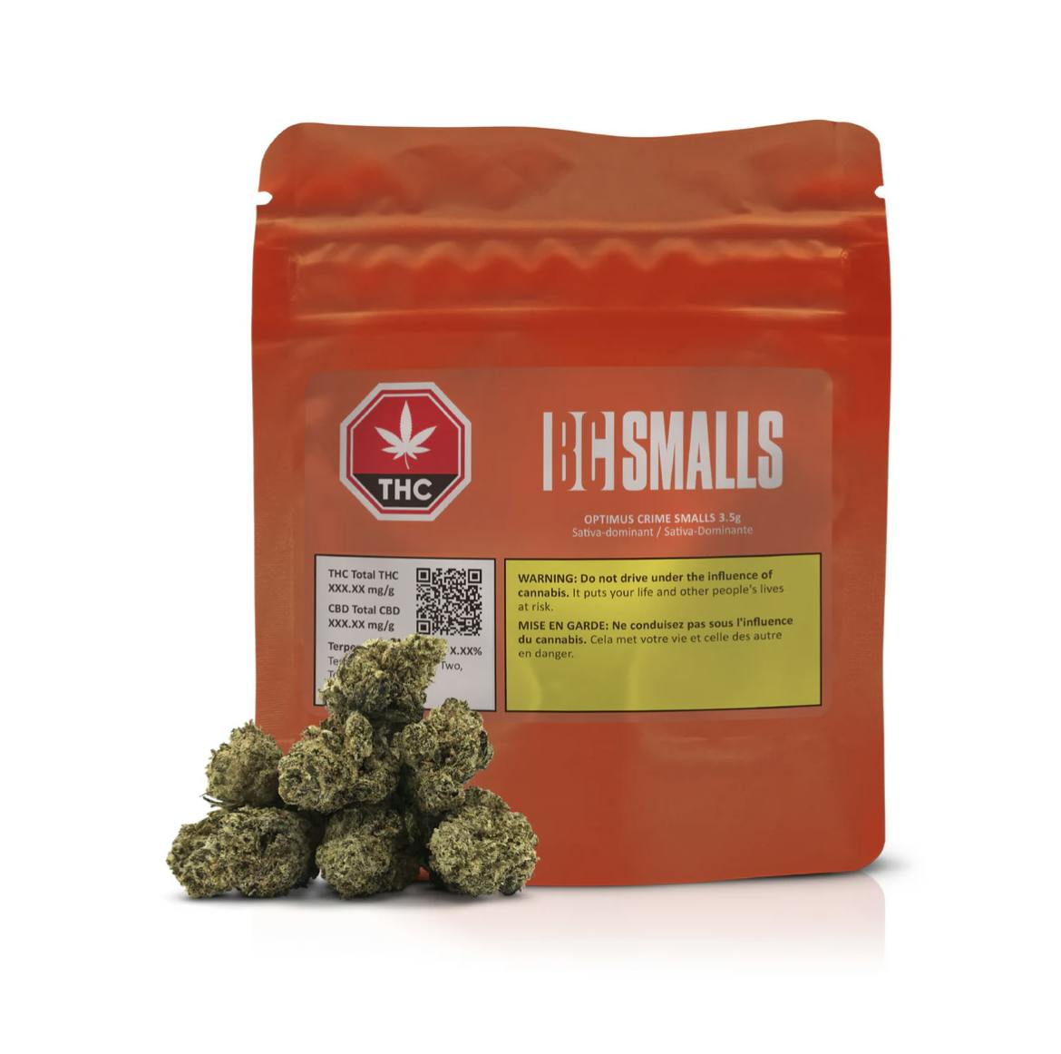 BC Smalls : Optimus Crime Smalls - 3.5g