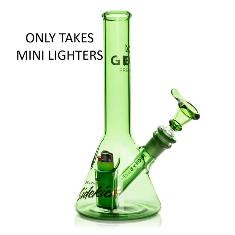 GEAR Premium 9" Mini Sidekick Water Bong with Mini Lighter Holder