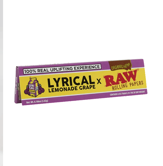 RAW x Lyrical Lemonade Grape Rolling Papers - King Size Wide