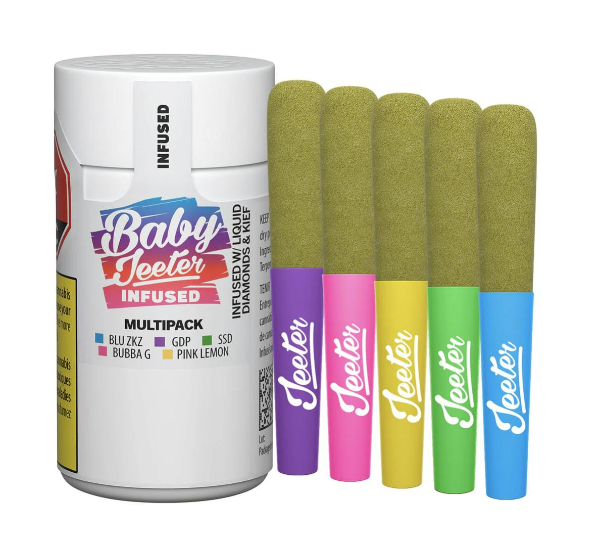 Jeeter : Baby Jeeter Infused Variety Pack - 5 x 0.5g