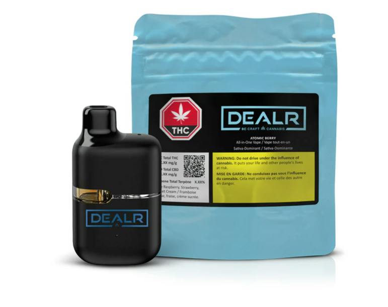 Dealr : Atomic Berry Liquid Diamond+Cured Resin Disposable Vape - 1g