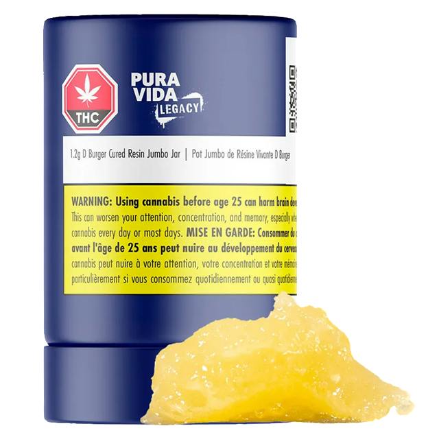 Pura Vida Legacy : D Burger Cured Resin Jumbo Jar - 1.2g