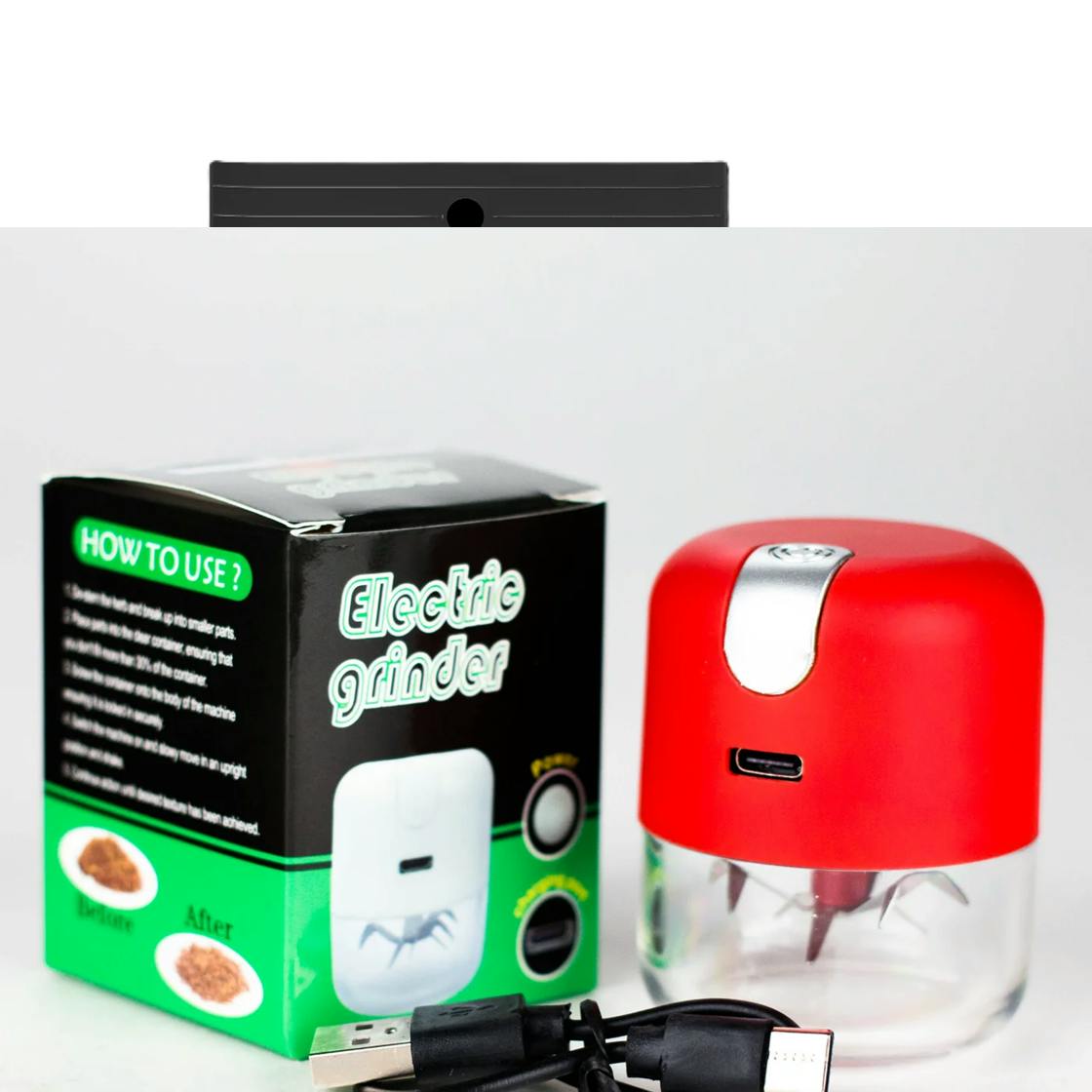 Electric Metal Grinder with USB Charging Cable