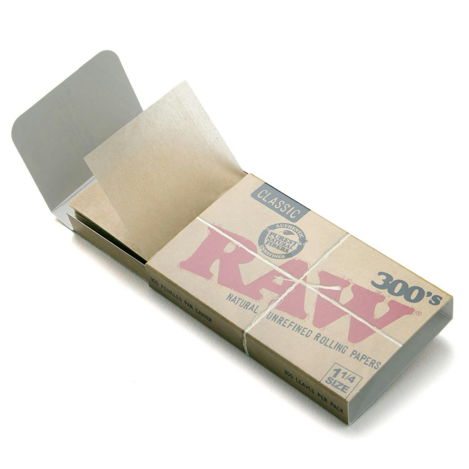 RAW : 300 papers Natural Unrefined - 1 1/4