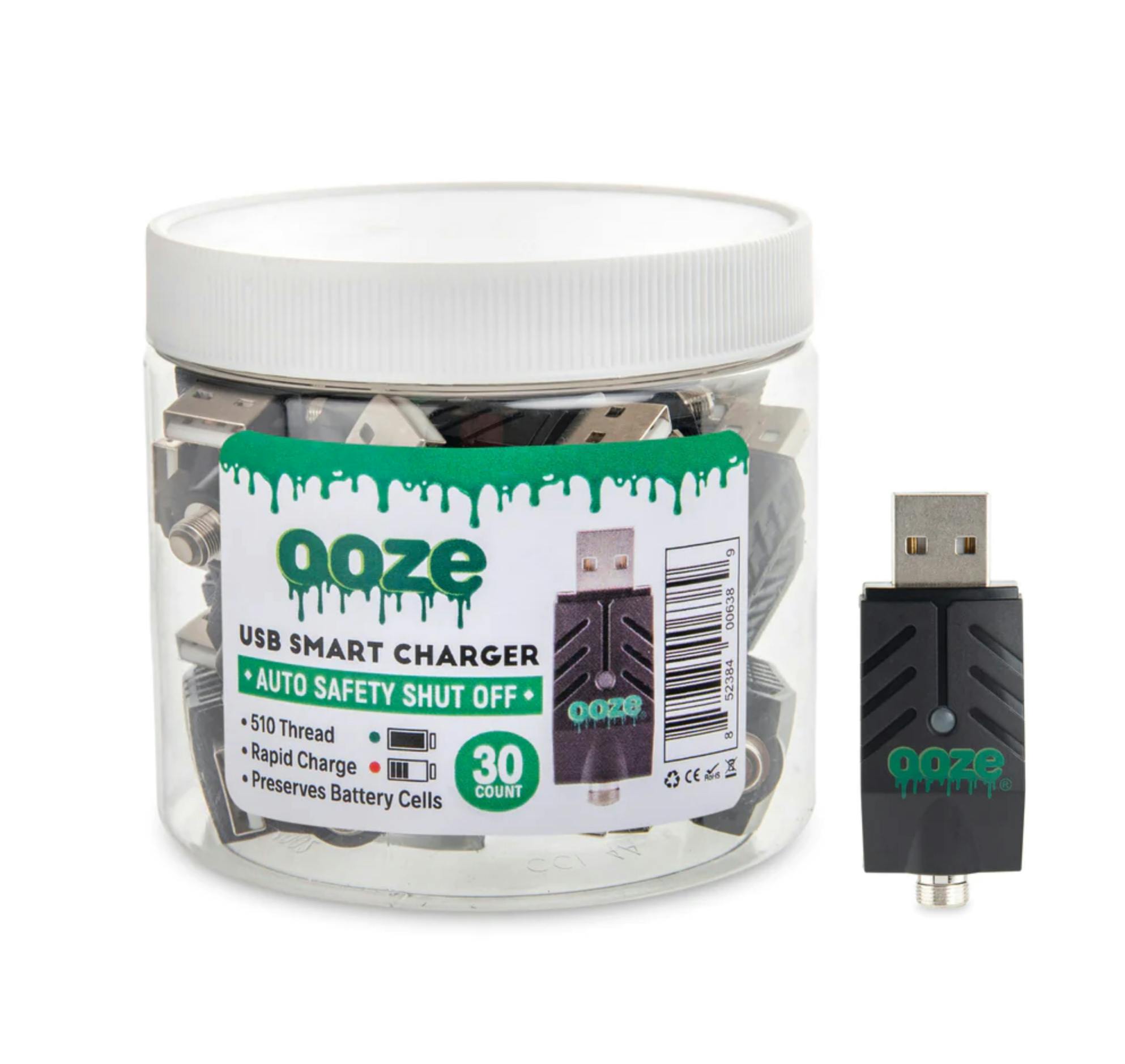 Ooze Smart Oooze USB Charger Tub 510 Thread Vape Battery Charger