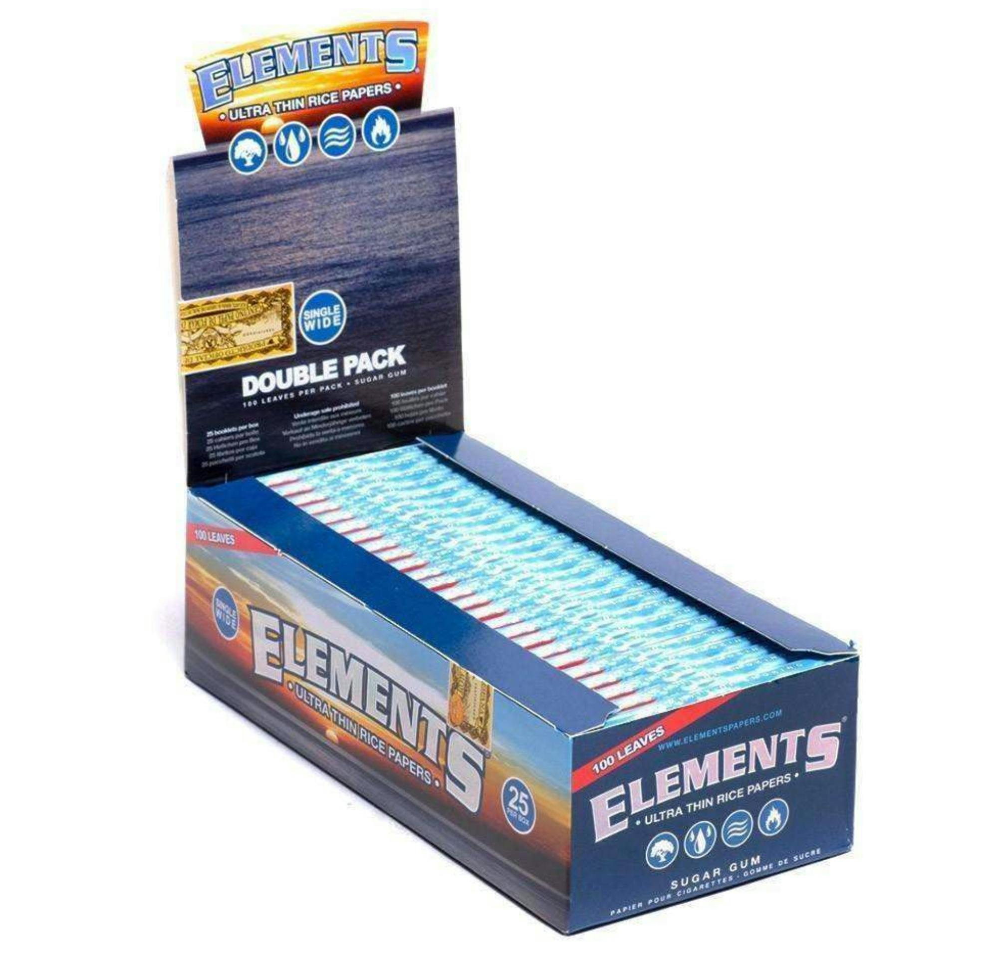Elements Ultra Thin Single Wide Double Pack