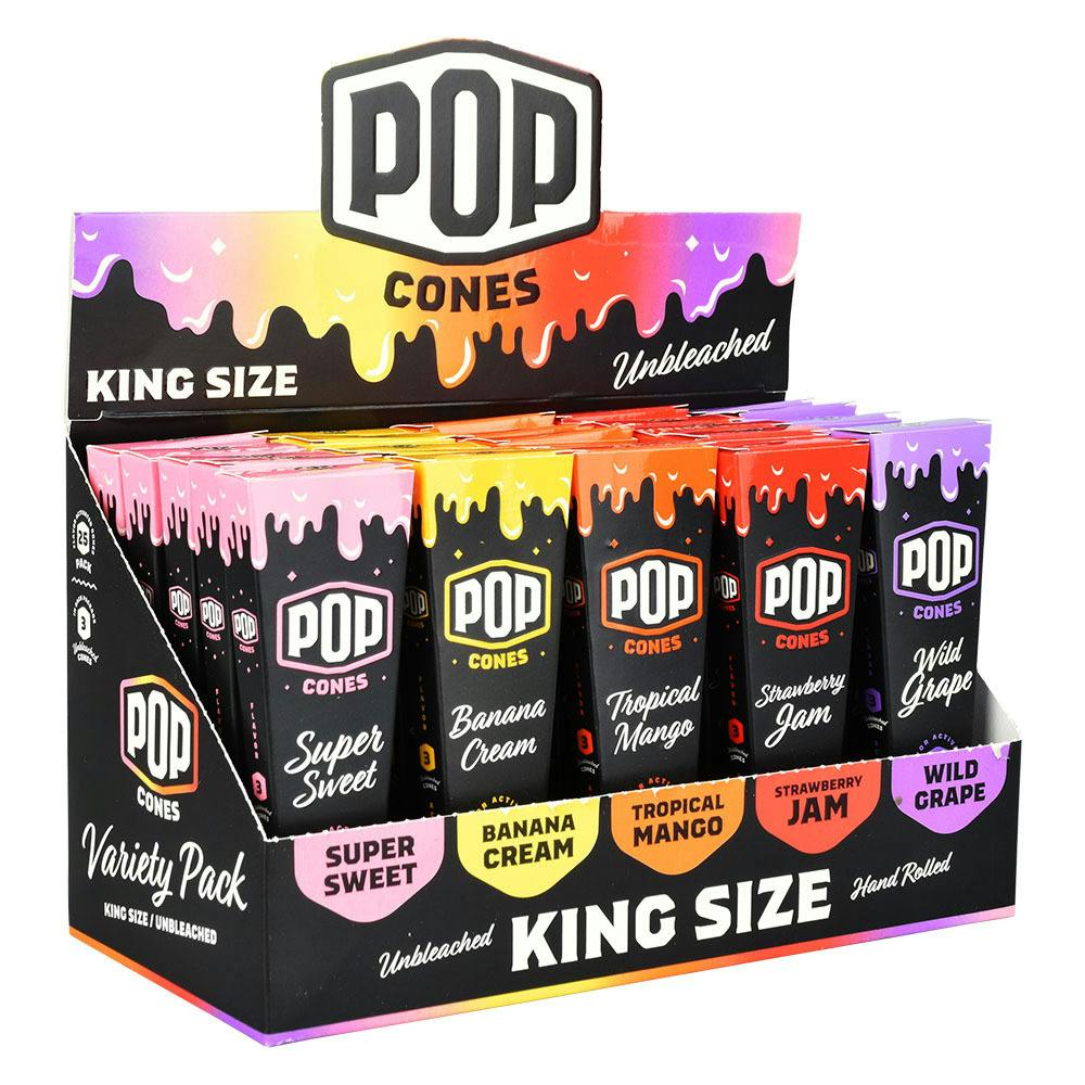 POP Cones Unbleached | Assorted Flavors |