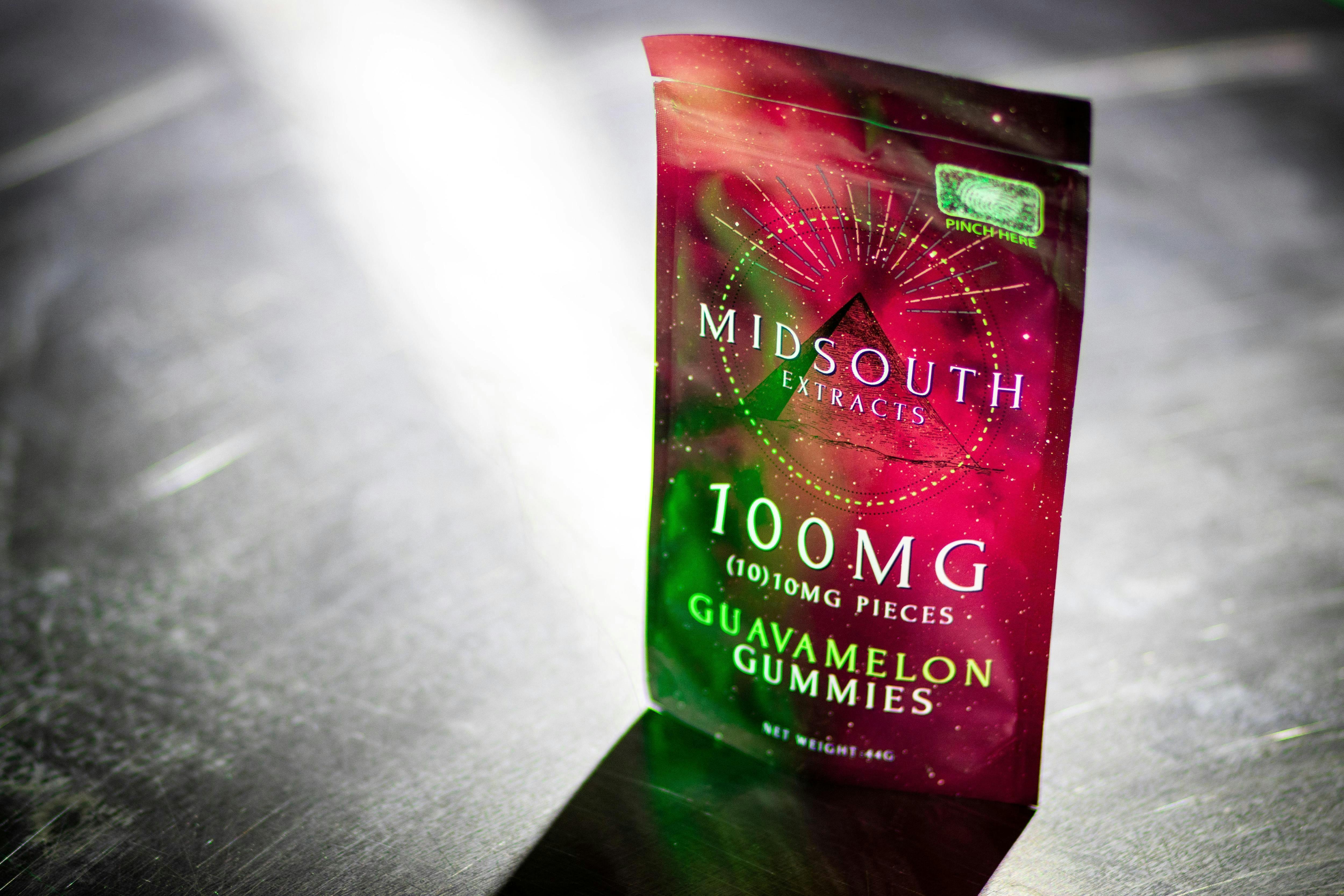 Midsouth Extracts- Gummies - 100mg/ Guava Melon