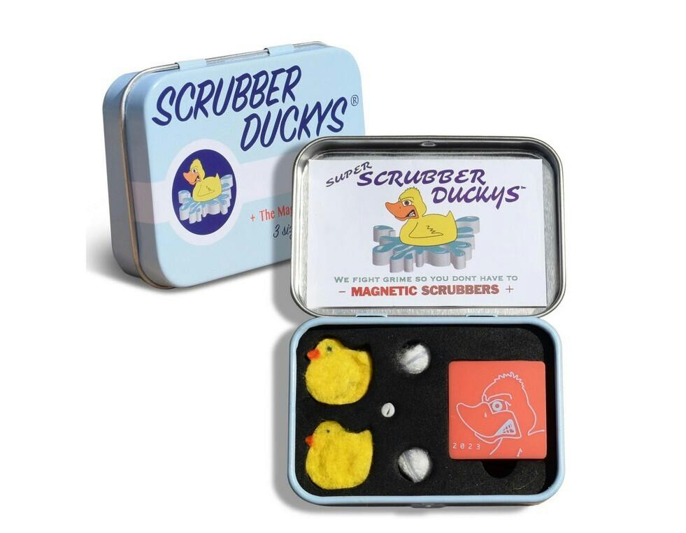 Scrubber Duckys Magnetic Glass Scrubbers - 6 piece scratch-free glass cleaning set