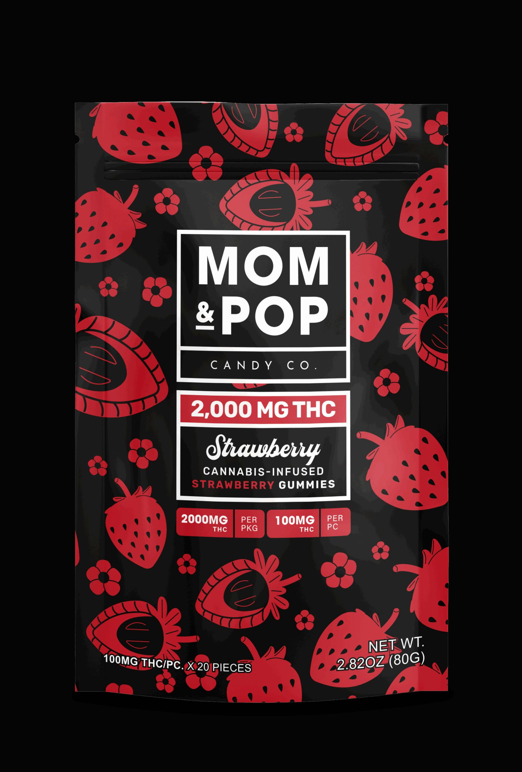 Mom & Pop Gummies 2000 MG Strawberry