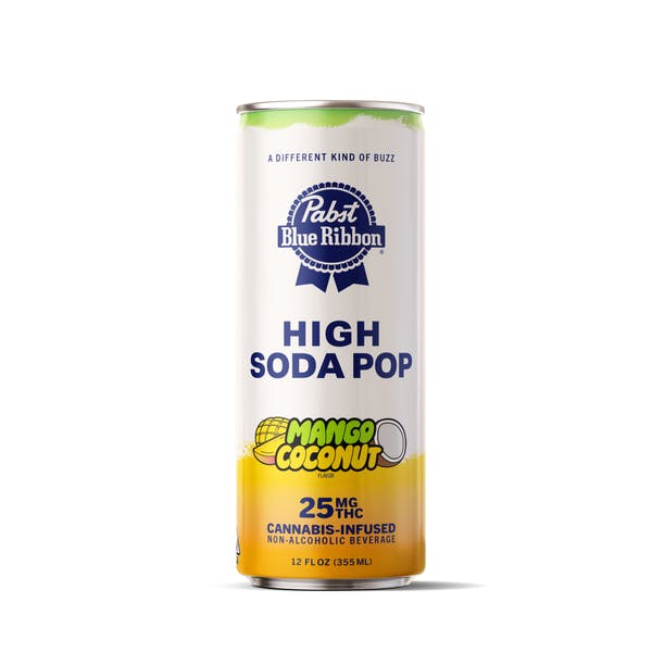 PABST - THC BEVERAGE - HIGH SODA POP MANGO COCONUT 4PK - 100MG
