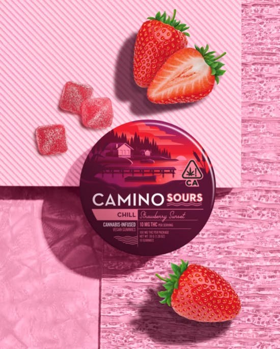 Camino Sour Gummies — Strawberry Sunset