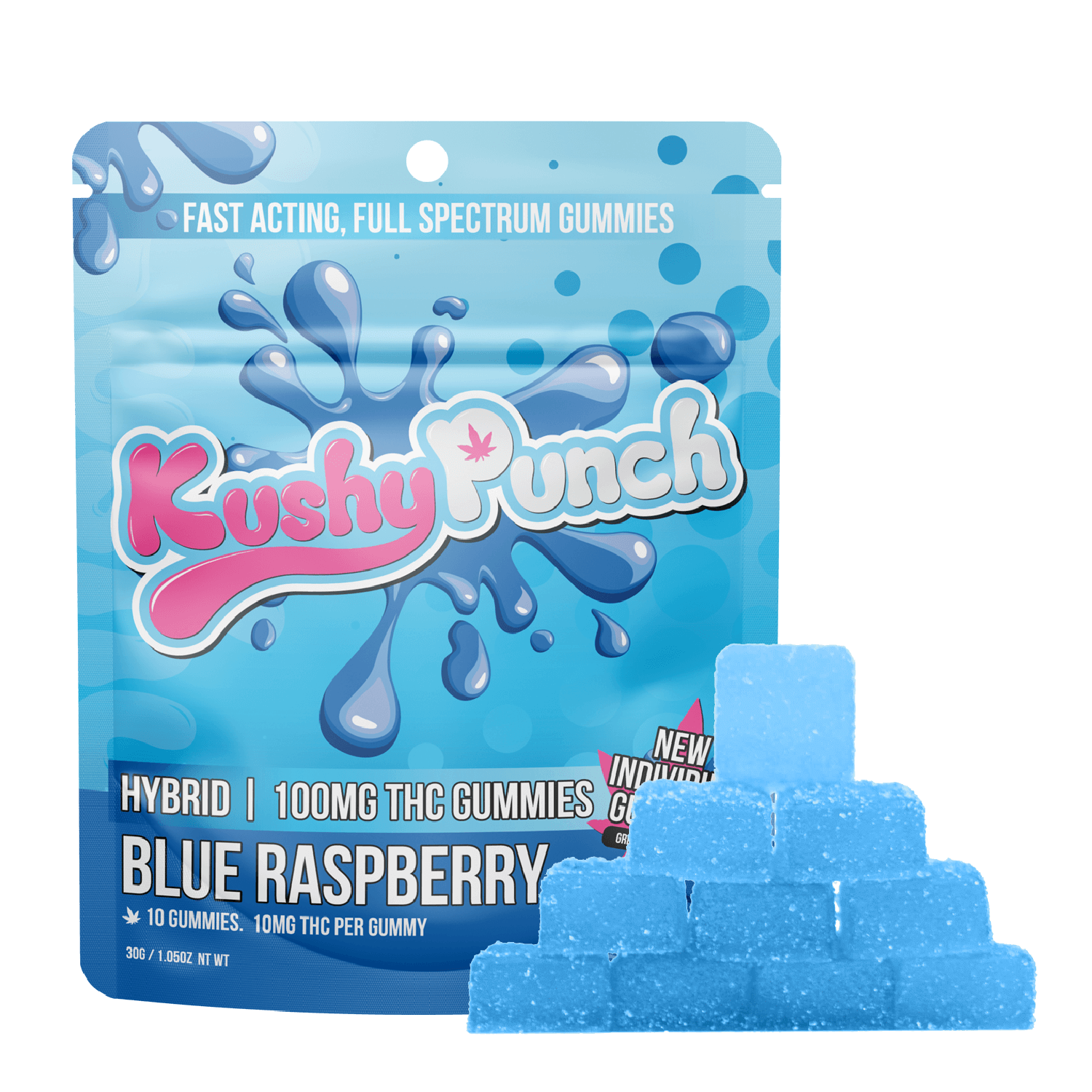 Kushy Punch - Kushy Punch Gummies — Free Blue Raspberry