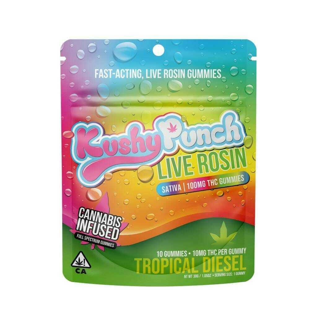 Kushy Punch - Kushy Punch Live Rosin Gummies — Tropical Diesel